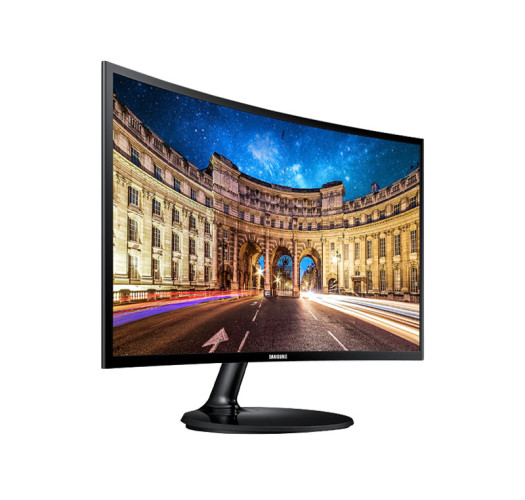 Samsung 24-inch Essential Curved Monitor - 60Hz - VA panel - LC24F390FHMXUE